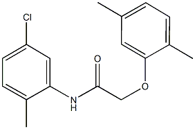 N-(5-chloro-2-methylphenyl)-2-(2,5-dimethylphenoxy)acetamide 구조식 이미지