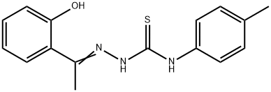 1-(2-hydroxyphenyl)ethanone N-(4-methylphenyl)thiosemicarbazone Structure