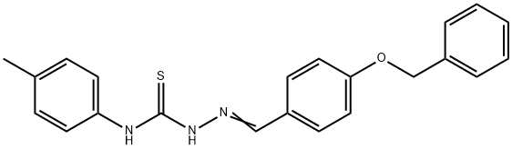 4-(benzyloxy)benzaldehyde N-(4-methylphenyl)thiosemicarbazone 구조식 이미지