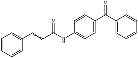 N-(4-benzoylphenyl)-3-phenylacrylamide 구조식 이미지