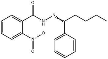 2-nitro-N'-(1-phenylpentylidene)benzohydrazide Structure