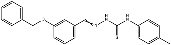 3-(benzyloxy)benzaldehyde N-(4-methylphenyl)thiosemicarbazone Structure