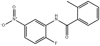 N-{2-fluoro-5-nitrophenyl}-2-methylbenzamide 구조식 이미지