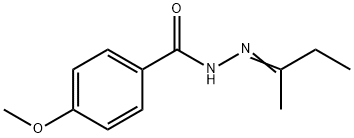 4-methoxy-N'-(1-methylpropylidene)benzohydrazide 구조식 이미지