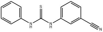 N-(3-cyanophenyl)-N'-phenylthiourea Structure