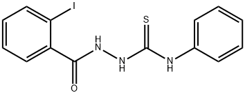 2-(2-iodobenzoyl)-N-phenylhydrazinecarbothioamide 구조식 이미지
