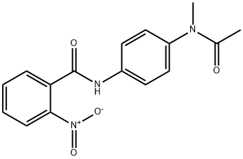 N-{4-[acetyl(methyl)amino]phenyl}-2-nitrobenzamide 구조식 이미지