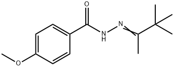 4-methoxy-N'-(1,2,2-trimethylpropylidene)benzohydrazide Structure