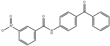 N-(4-benzoylphenyl)-3-nitrobenzamide 구조식 이미지