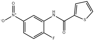 N-{2-fluoro-5-nitrophenyl}-2-thiophenecarboxamide 구조식 이미지