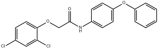 2-(2,4-dichlorophenoxy)-N-(4-phenoxyphenyl)acetamide 구조식 이미지