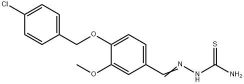 4-[(4-chlorobenzyl)oxy]-3-methoxybenzaldehyde thiosemicarbazone Structure