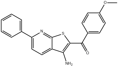 (3-amino-6-phenylthieno[2,3-b]pyridin-2-yl)(4-methoxyphenyl)methanone 구조식 이미지