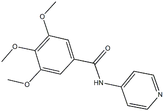 3,4,5-trimethoxy-N-(4-pyridinyl)benzamide Structure