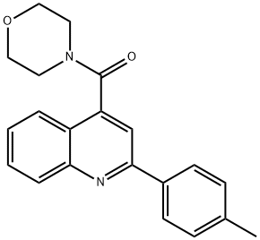 2-(4-methylphenyl)-4-(4-morpholinylcarbonyl)quinoline 구조식 이미지