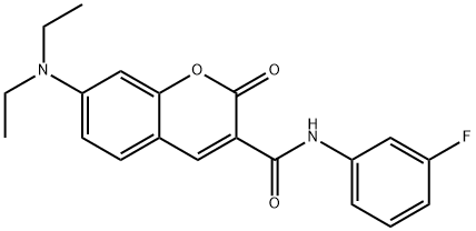 7-(diethylamino)-N-(3-fluorophenyl)-2-oxo-2H-chromene-3-carboxamide Structure