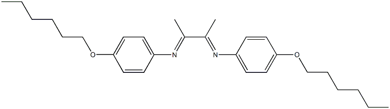 N-[4-(hexyloxy)phenyl]-N-(2-{[4-(hexyloxy)phenyl]imino}-1-methylpropylidene)amine Structure