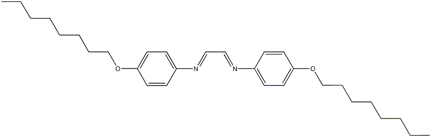 N-[4-(octyloxy)phenyl]-N-(2-{[4-(octyloxy)phenyl]imino}ethylidene)amine 구조식 이미지