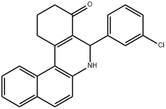 5-(3-chlorophenyl)-2,3,5,6-tetrahydrobenzo[a]phenanthridin-4(1H)-one Structure