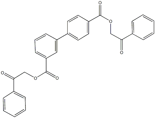 bis(2-oxo-2-phenylethyl) [1,1'-biphenyl]-3,4'-dicarboxylate Structure