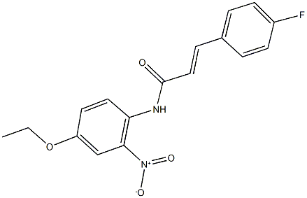 N-{4-ethoxy-2-nitrophenyl}-3-(4-fluorophenyl)acrylamide Structure