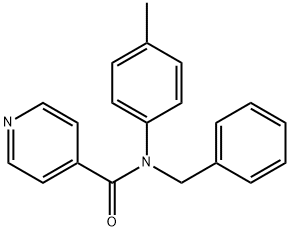 N-benzyl-N-(4-methylphenyl)isonicotinamide Structure