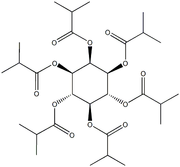 2,3,4,5,6-pentakis(isobutyryloxy)cyclohexyl 2-methylpropanoate Structure