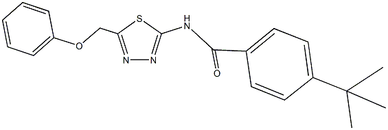 4-tert-butyl-N-[5-(phenoxymethyl)-1,3,4-thiadiazol-2-yl]benzamide Structure