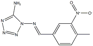 5-amino-1-({3-nitro-4-methylbenzylidene}amino)-1H-tetraazole Structure