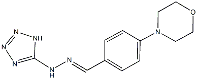 4-(4-morpholinyl)benzaldehyde 1H-tetraazol-5-ylhydrazone 구조식 이미지