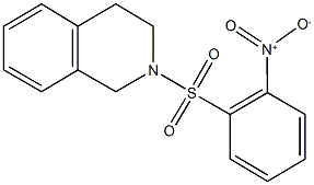 2-({2-nitrophenyl}sulfonyl)-1,2,3,4-tetrahydroisoquinoline Structure