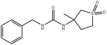 N-benzyl-N'-(3-methyl-1,1-dioxidotetrahydro-3-thienyl)urea 구조식 이미지