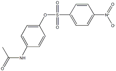 4-(acetylamino)phenyl 4-nitrobenzenesulfonate Structure