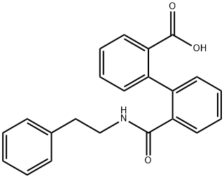 2'-{[(2-phenylethyl)amino]carbonyl}[1,1'-biphenyl]-2-carboxylic acid Structure