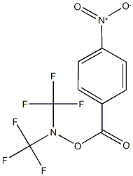 1-({[bis(trifluoromethyl)amino]oxy}carbonyl)-4-nitrobenzene Structure