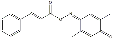 2,5-dimethylbenzo-1,4-quinone 1-(O-cinnamoyloxime) 구조식 이미지