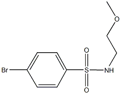 4-bromo-N-(2-methoxyethyl)benzenesulfonamide 구조식 이미지