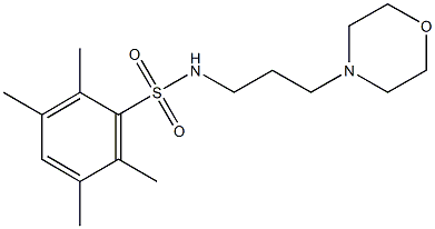 2,3,5,6-tetramethyl-N-(3-morpholin-4-ylpropyl)benzenesulfonamide 구조식 이미지