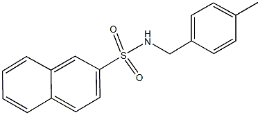 N-(4-methylbenzyl)-2-naphthalenesulfonamide 구조식 이미지