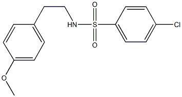 4-chloro-N-[2-(4-methoxyphenyl)ethyl]benzenesulfonamide Structure