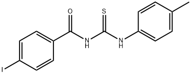 N-(4-iodobenzoyl)-N'-(4-methylphenyl)thiourea 구조식 이미지