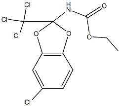 ethyl 5-chloro-2-(trichloromethyl)-1,3-benzodioxol-2-ylcarbamate 구조식 이미지