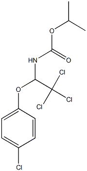 isopropyl 2,2,2-trichloro-1-(4-chlorophenoxy)ethylcarbamate 구조식 이미지