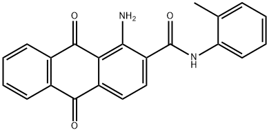 1-amino-N-(2-methylphenyl)-9,10-dioxo-9,10-dihydroanthracene-2-carboxamide 구조식 이미지