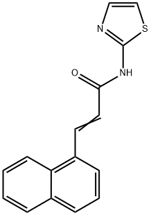3-(1-naphthyl)-N-(1,3-thiazol-2-yl)acrylamide Structure