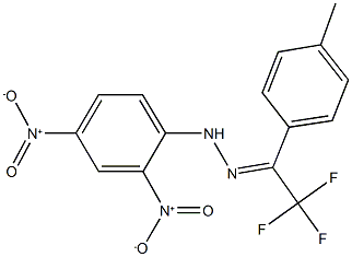 2,2,2-trifluoro-1-(4-methylphenyl)ethanone {2,4-bisnitrophenyl}hydrazone Structure