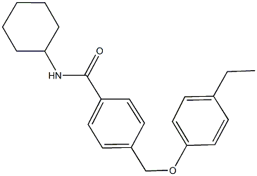 N-cyclohexyl-4-[(4-ethylphenoxy)methyl]benzamide Structure