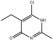 6-chloro-5-ethyl-2-methylpyrimidin-4-ol 구조식 이미지