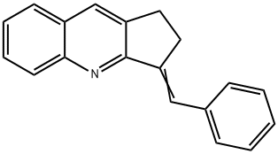 3-benzylidene-2,3-dihydro-1H-cyclopenta[b]quinoline 구조식 이미지