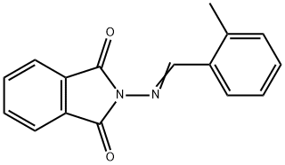 2-[(2-methylbenzylidene)amino]-1H-isoindole-1,3(2H)-dione Structure